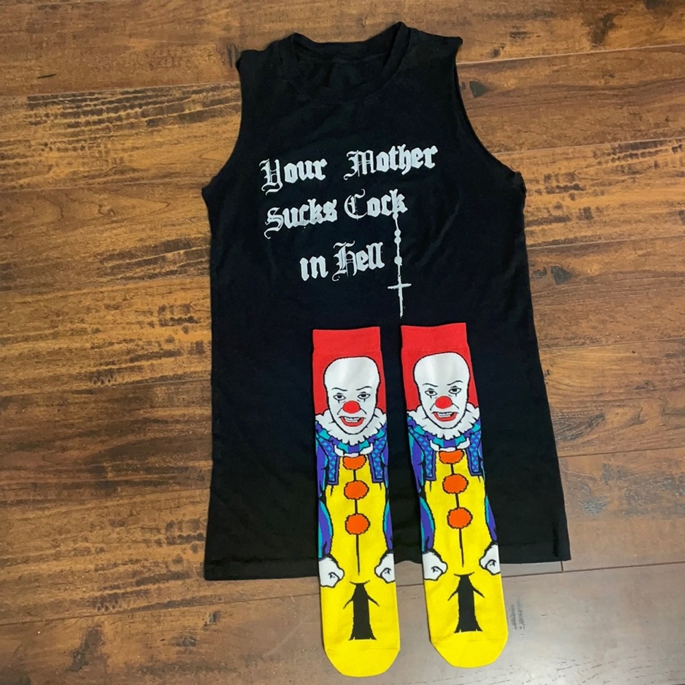 The Exorcist & IT shirt & Socks Horror Thriller Gore Combo